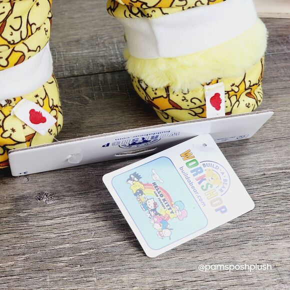 Build A Bear Hello Kitty PomPomPurin & Muffin Mini Sleeper & Slippers Plush - Picture 14 of 16